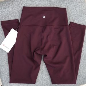 Lululemon Wunder Train High-Rise Tights 25" - CASSIS - NWT!